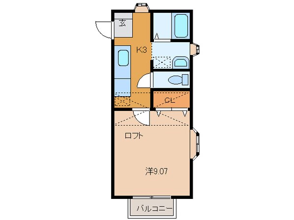 ガルテン山王　参番館の物件間取画像